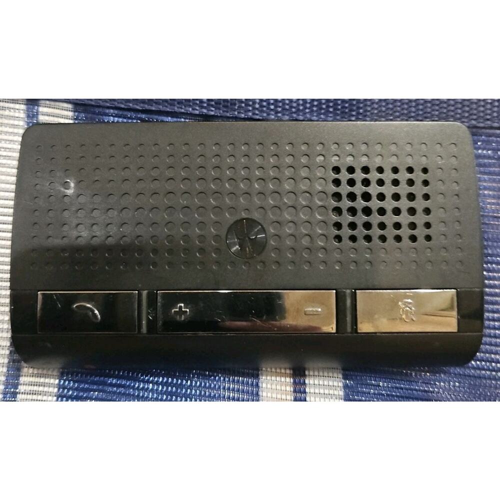 Motorola SYN3104A T215 Bluetooth Portable Car Speakerphone Tested No Visot Clips